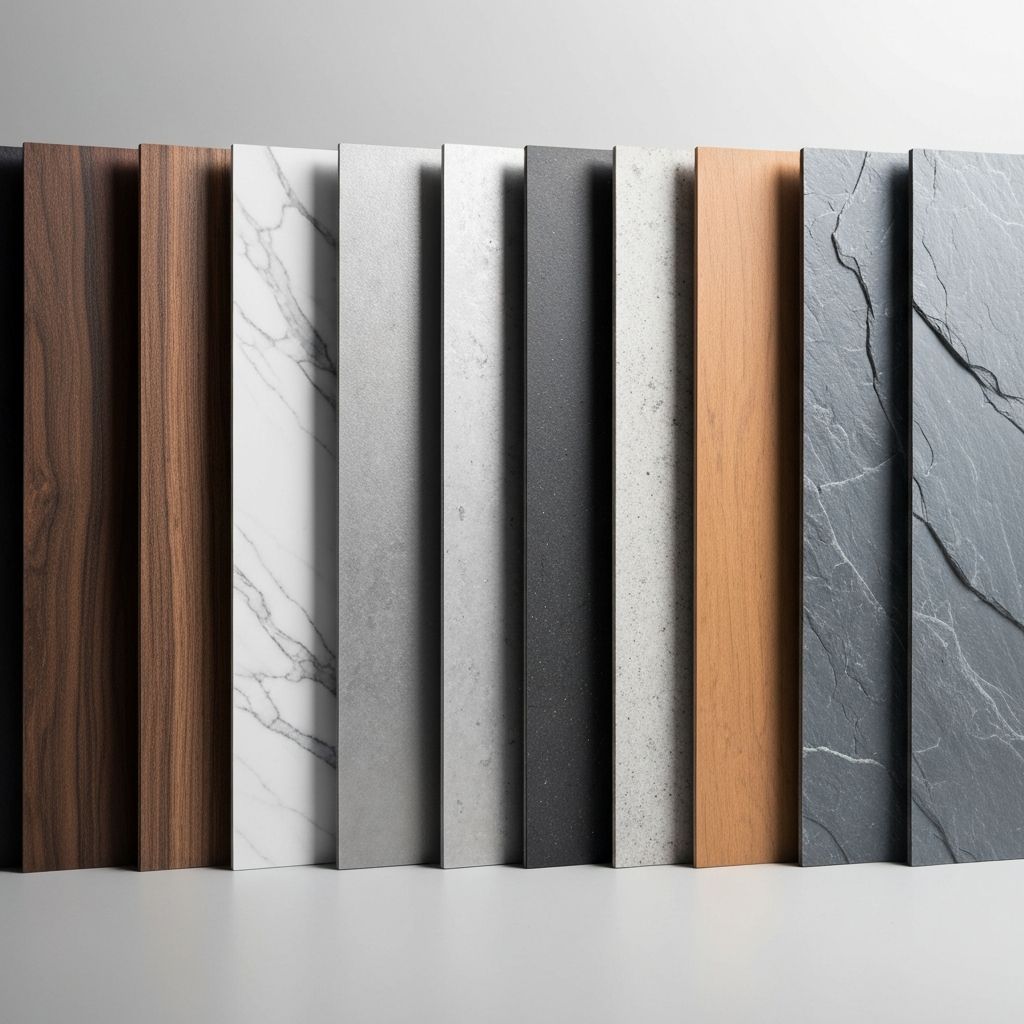 Architectural film material samples